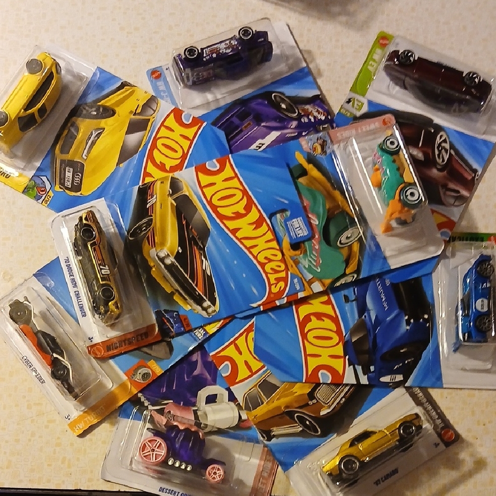 Hot Wheels Colorful Die-Cast Car Collection